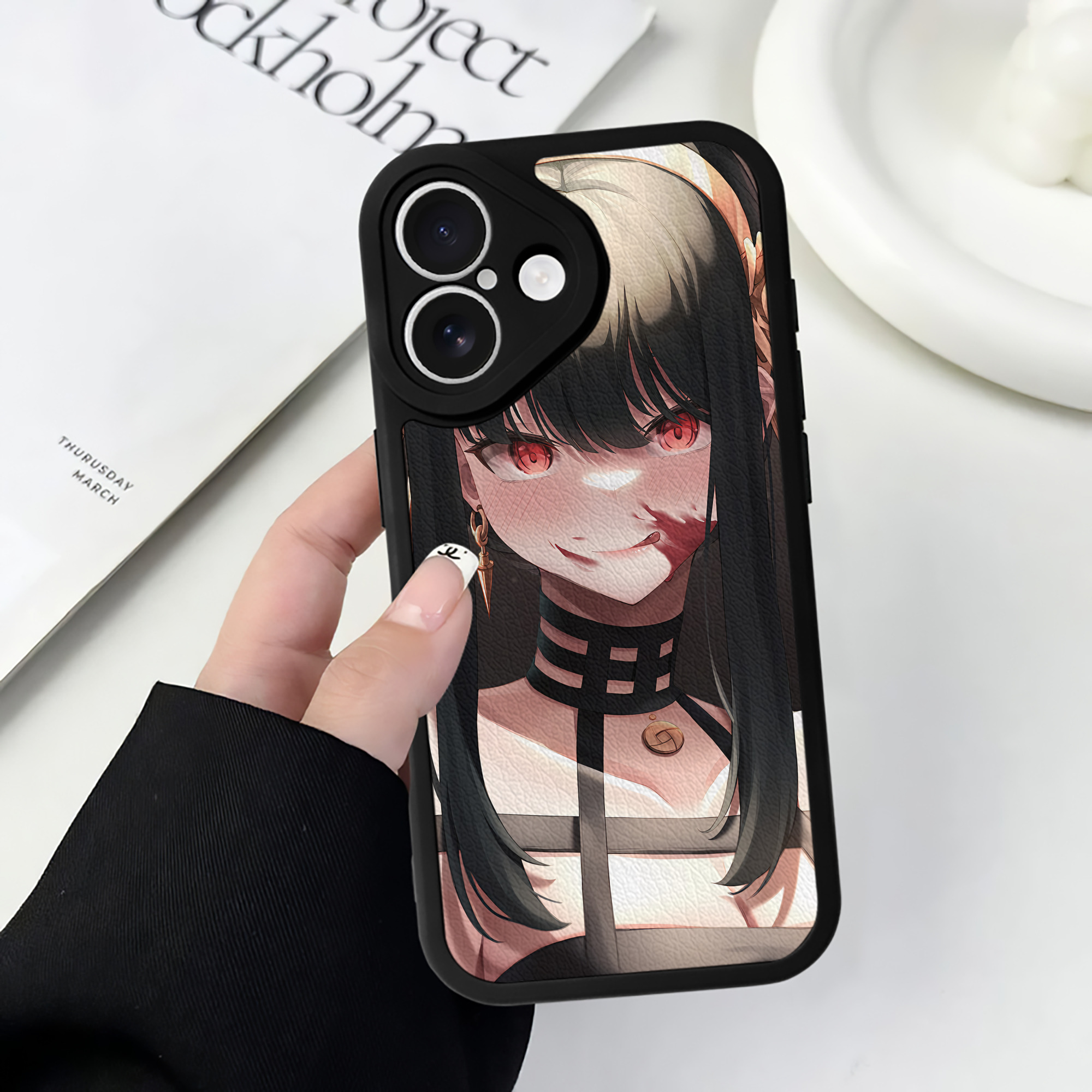 （画像用） SPY×FAMILY间谍家家酒 【iPhone 16シリーズ対応】シリコンスマホケース（レザー調） 材質：シリコン